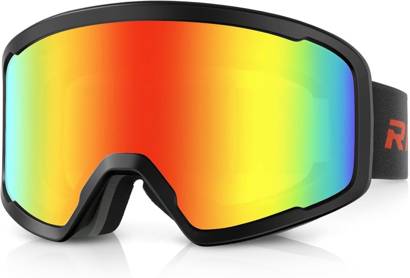 RIOROO Ski/Snowboard Goggles for Men Women, OTG Snow Goggles Anti Fog 100% UV Protection Snowboarding Goggles - Image 1